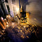 #A Solar Watering Can Lights Hollow Iron Waterproof Flowers Projecting Garden La