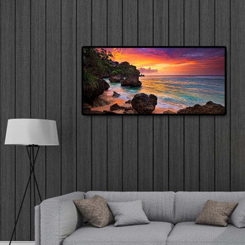 5D Full Round Diamond Painting Embroidery Mountain Scenery DIY Home Decoratio