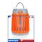 Bug Zapper Solar Powered UV LED Mosquito Insects Bugs Killer (Orange)