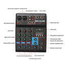 F-4A Professional Wireless 4-channel Audio Mixer Portable Bluetooth-compatibl