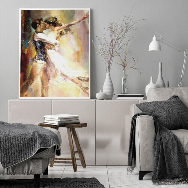 Dancing Couple Oil Paint By Numbers Wall Art Posters Picture Craft Home Decor