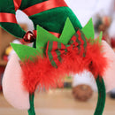 Christmas Decoration Feather Elf Headband Pointed Hat Hair Hoop Party Dress Up.