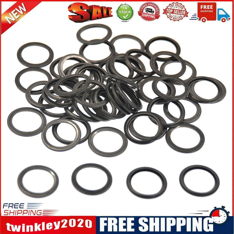 50pcs 16mm Oil Drain Plug Crush Washer Oil Pan Gaskets for Subaru Legacy XV