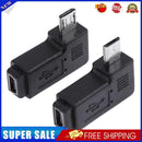 2pcs 90 Degree Mini USB Female to Micro USB Male Adapter Connector