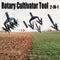 Portable Manual Soil Scarifier Turning Tool Lawn Garden Aerator Rotary Tiller