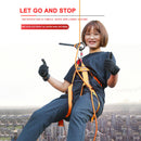 150kg Descender Climbing 9-Ring Downhill Rappelling Equipment (Black) Newly