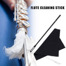 345mm/14 inch Plastic Flute Cleaning Rod with Random Color Cloth Cleaning Kit