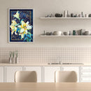 5D DIY Diamond Painting Lily Flower Full Round Drill Mosaic Art Picture Decor