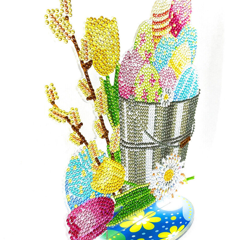 5D Diamond Painting Desktop Ornament DIY Happy Easter Day Rhinestone Craft Decor