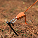 4mm 4m Rope Fastener Reflective Nylon Wind Rope Tensioner Adjustable for Camping