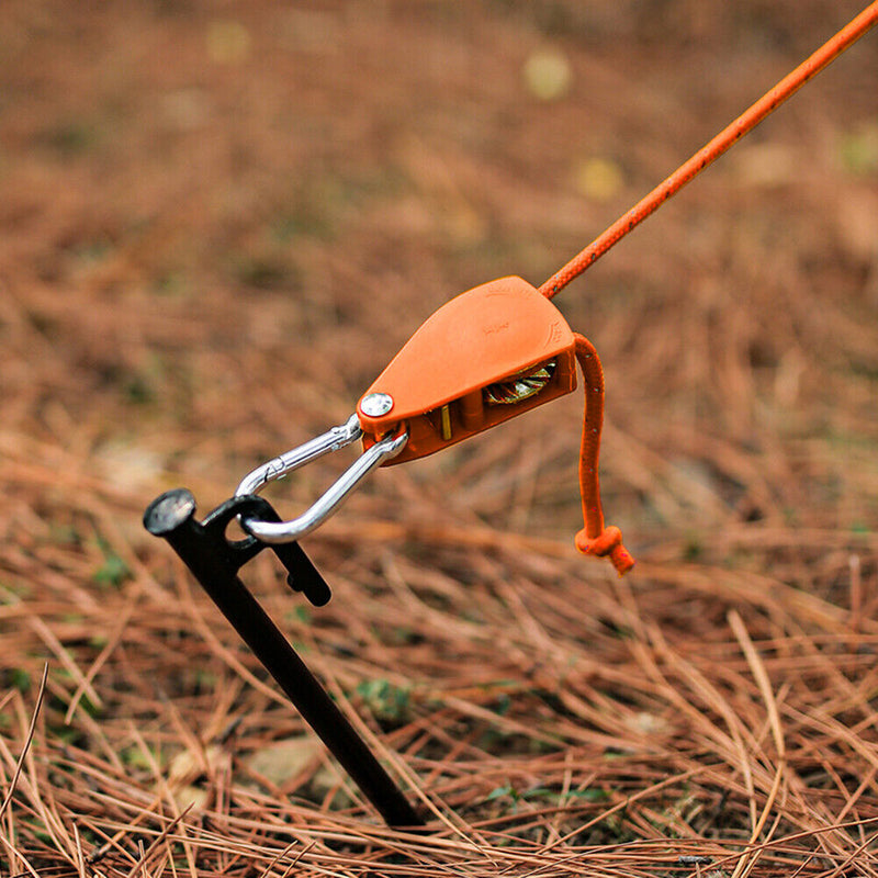 4mm 4m Rope Fastener Reflective Nylon Wind Rope Tensioner Adjustable for Camping