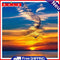 Oil Paint By Numbers Picture DIY Painting Ocean Sunset Acrylic Paint Decor