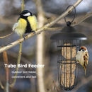 Hanging Automatic Pet Bird Feeder Outdoor Metal Ball Feeding Food Dispenser