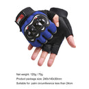 Anti-Skid MTB Bicycle Motorcycle Bike Protective Gloves (Blue Half Finger) Newly