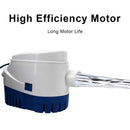 DC 12V 24V 1100GPH Submersible Bilge Pump for Kayak Marine Boat Garden Accessory