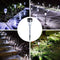 10pcs LED Solar Light Mini Steel Tube Lawn Stake Lamp Garden Decor (White) Newly