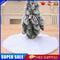 Christmas Tree Skirt White Long Plush Tree Carpet for Living Room Bedroom Garden