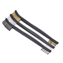 3pcs Household Metal Nylon Mini Rust Cleaning Polishing Wire Brush Steel Brass