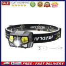 Powerful XPE+COB LED Headlight Sensor Head Light USB Charging Head Flashlig