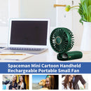 #A Portable Fan USB Rechargeable Cooling Pocket Fan 5-Speed Adjustable Ventilado