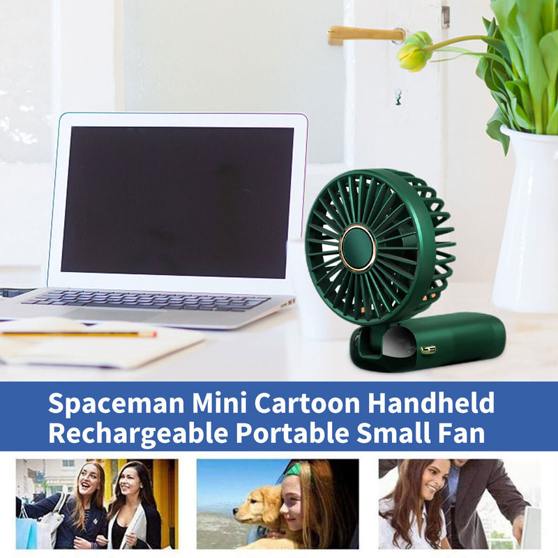 #A Portable Fan USB Rechargeable Cooling Pocket Fan 5-Speed Adjustable Ventilado