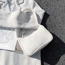 Simple Elegant Women Small Shoulder Bag Lady Pure Zipper Casual Sling Handbags