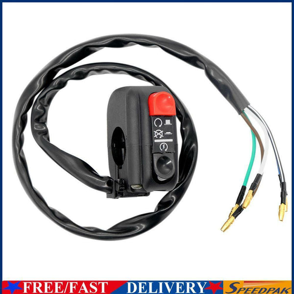 Universal 7/8in Handlebar Motorcycle ATV Start Kill On/Off Button Switch #F
