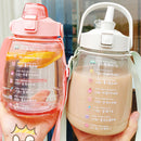 1300ml Drinking Water Bottle Big Belly Water Jug Cup Sports Bottle (White) Newly