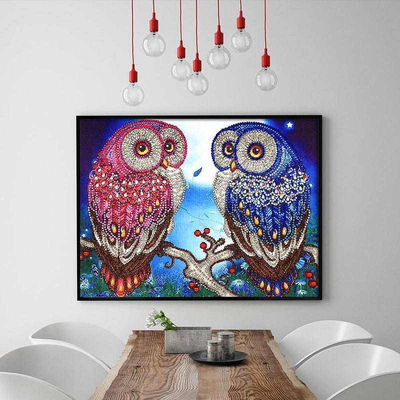 5D DIY Special Shaped Diamond Painting Bird Embroidery Mosaic Kit Bedroom Decor