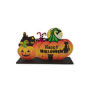 Halloween Wooden Pumpkin Ghost Hanging Door Signs Party Ornaments Decorations