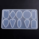 Molds Oval Heart Round Shape Jewelry Making Mould Earring Chams Necklace