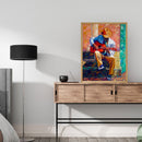 Guitarist On Street Oil Painting By Numbers Kit DIY Frameless Picture Craft