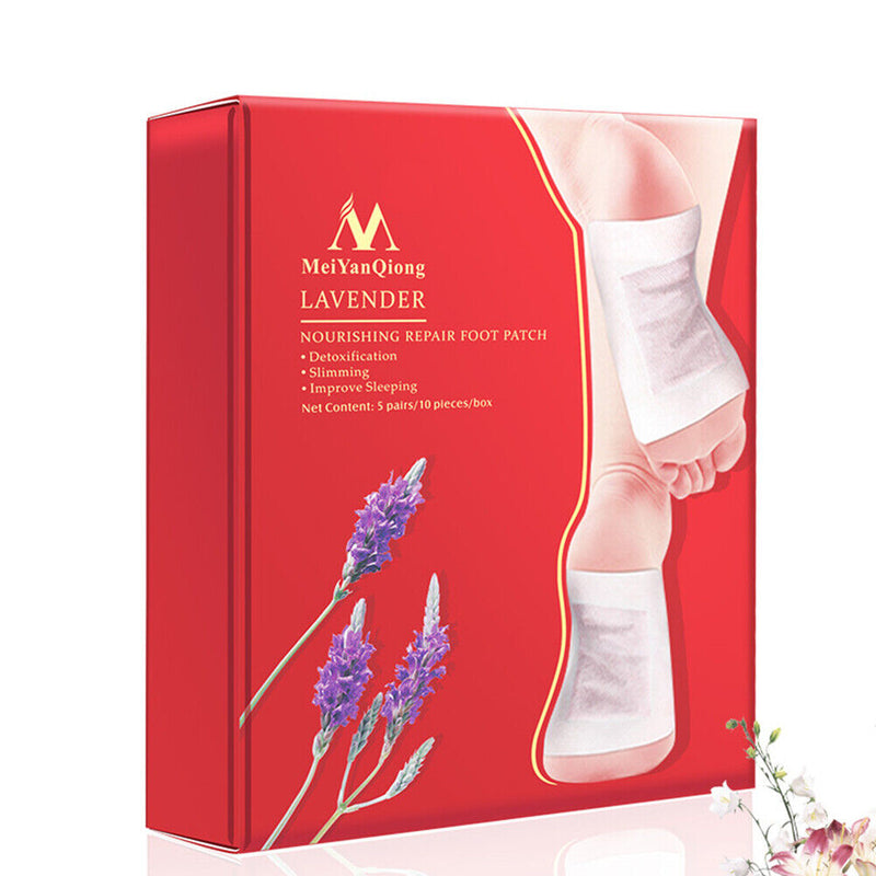 Anti-edema Lavender Foot Pad Stress Relieve Feet Treatment Body Toxins Clea