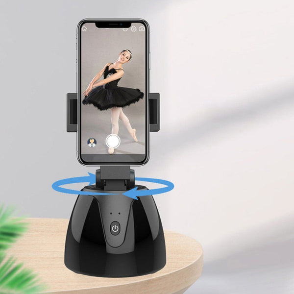 Vlog Tripod Head Phone Holder Selfie Stick Auto Smart Shooting Face Tracking