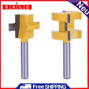 2pcs 1/4" Milling Cutter Kit Shank Tongue & Groove Router Bit Set of 3 Tees