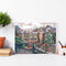 14CT Printed Partial Embroidery Christmas Town Needlework DIY Cross Stitch
