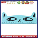 15cm Cute Cartoon Cat Wood Parallel Straight Ruler Stationery for Painting