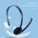 Service Headphone Telephone Wired Phone Headset Retractable Headband for Phones