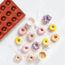 Chocolate Dessert Round Shaped Doughnut Molds Baking Pan Silicone Donut Mould
