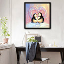 Domybest Penguins 5D DIY Full Drill Round Diamond Painting Embroidery Cross Stitch