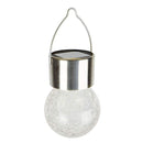 5pcs LED Solar Lamp Cracked Glass Ball Hanging Light Waterproof Decor(B)
