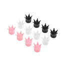 Tire Air Valve Stem Caps Auto Dustproof Caps Air Valve Dust Covers Crown Shape