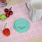 Wheel Silicone Cup Lids Heat-resistant Dust-proof Bowl Cover (Mint Green) Newly