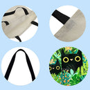 Cartoon cat Printed Shoulder Shopping Bag Casual Large Tote Handbag F
