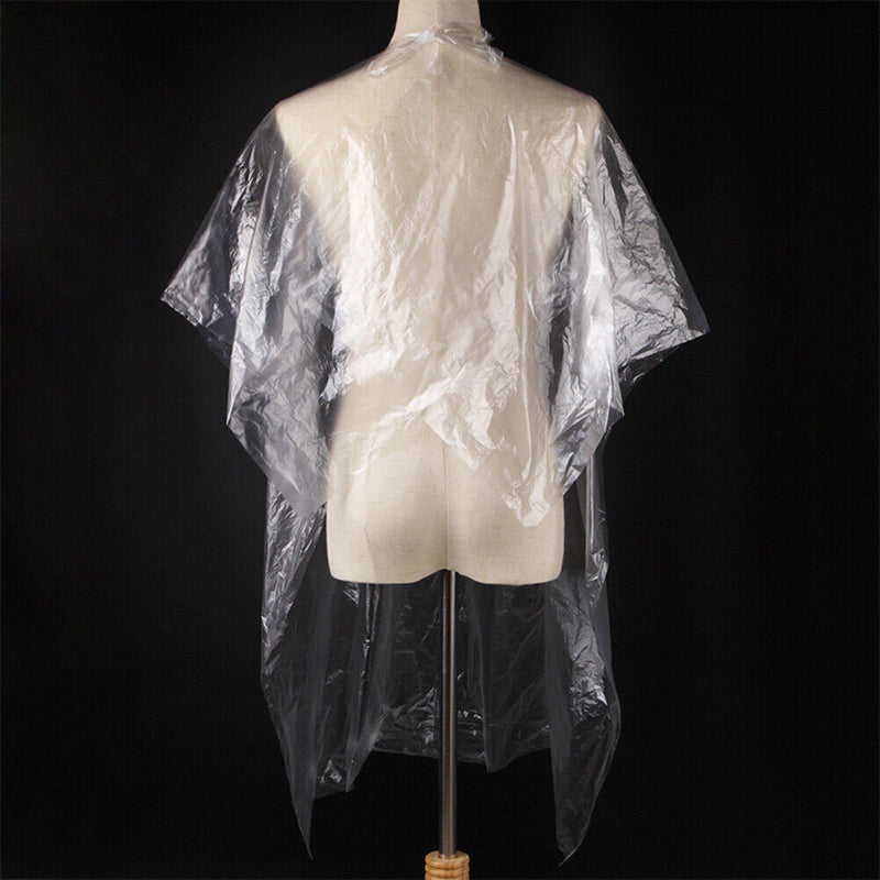 50pcs Waterproof Available Apron Salon Hair Cut Perm Dye Cape Gown Wrap Cloth