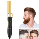 2 in 1 Electric Hair Straightener Curler Heating Flat Curling Iron Styling Comb