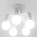 3PC 3 in 1/4 in 1/5 in 1 E27 to E27 Base Socket Splitter LED Light Lamp (B)