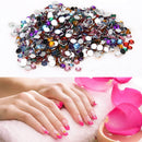 Acrylic Nail Art Tips Gems Crystal Rhinestones Glitter DIY Nail Decoration
