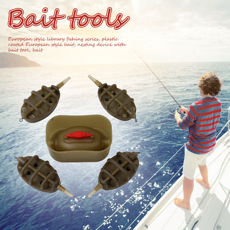Method Fishing Feeder Mould Set Outdoor Carp Fishing Bait Holder (Small) Newly