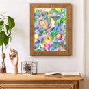 Colorful Leaves Oil Paint By Numbers Kits Canvas Picture Wall DIY Craft Color